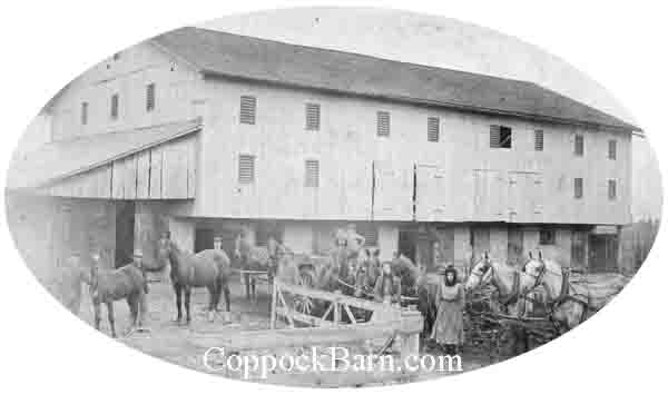 [1906 - The Coppock Barn, Monroe Township, Miami County, Ohio]